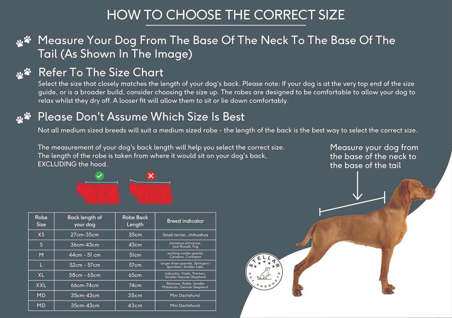 Stellar Pet Products Dry Robes