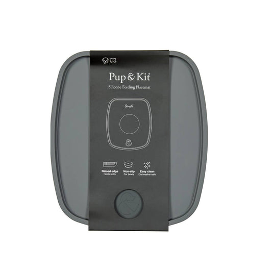 Silicone Pet Feeding Placemat - Grey